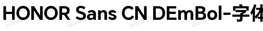 HONOR Sans CN DEmBol字体转换